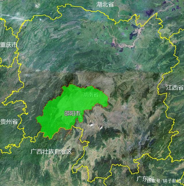 14張地形圖,快速了解湖南省邵陽市的12個市轄區縣市